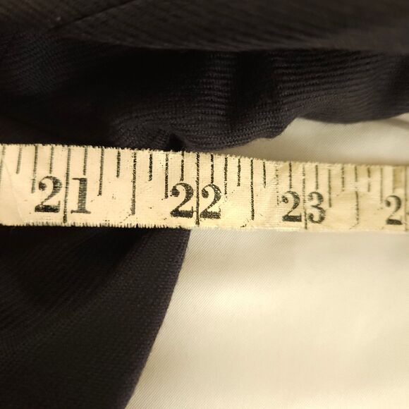 Hartz & Co Mens 40R Navy Blue 100% Worsted Cashmere 3-Button Sports Coat Blazer - Picture 6 of 8